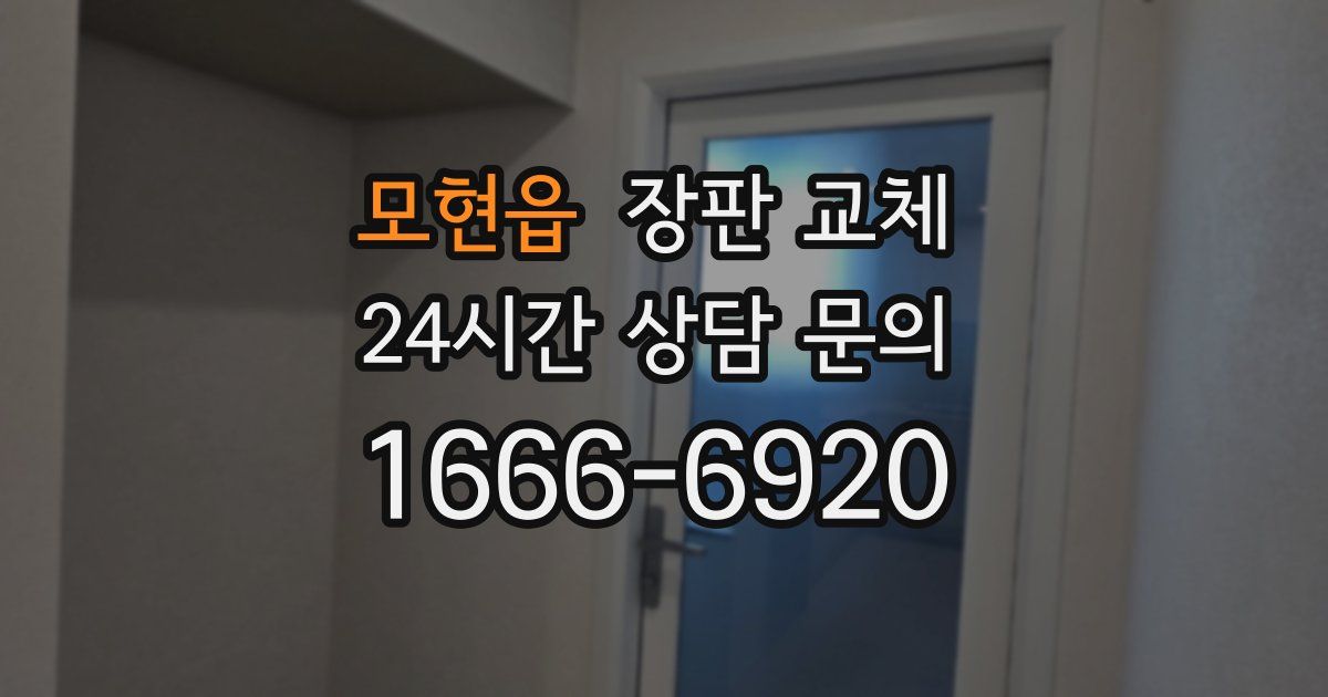 모현읍 장판 교체