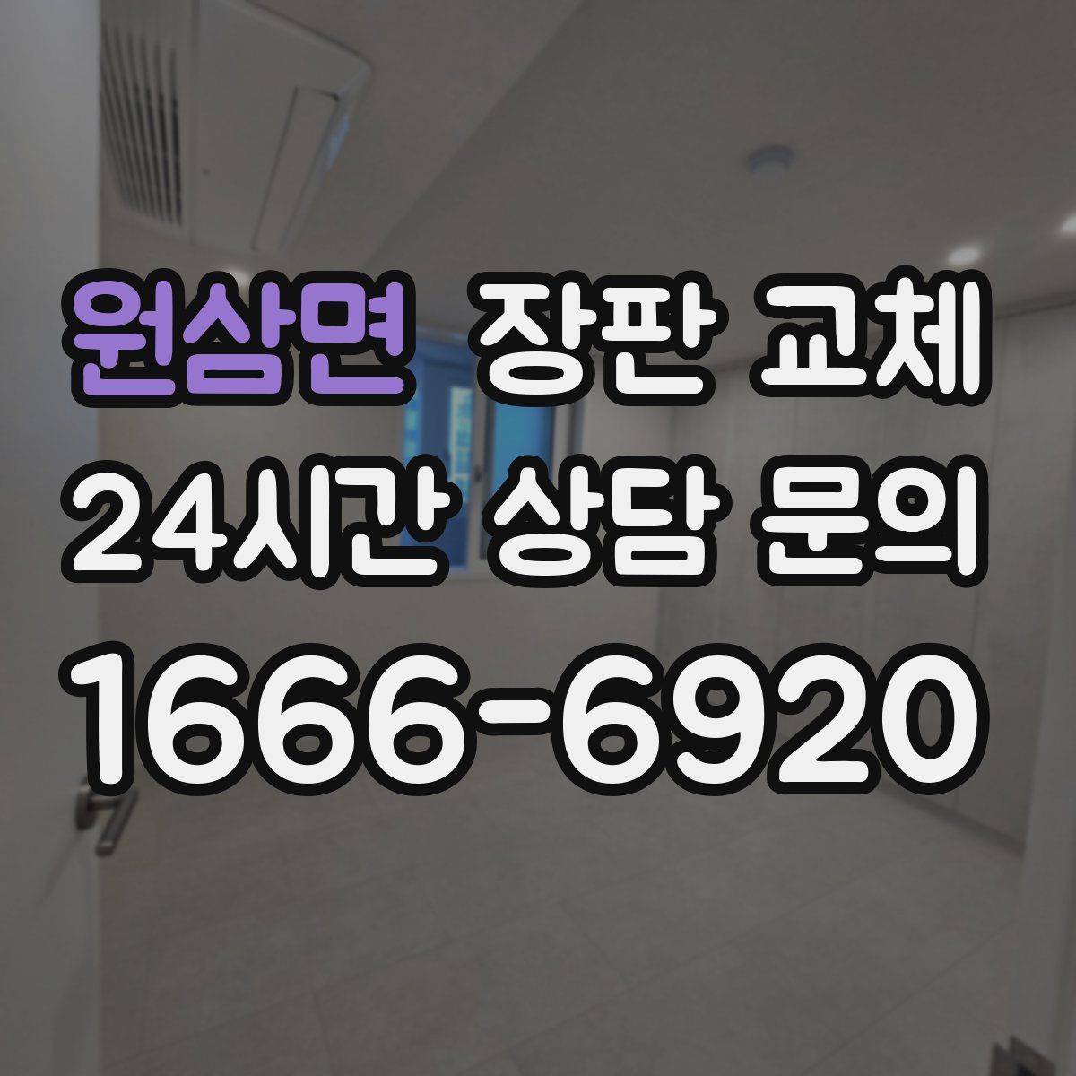 원삼면 장판 교체