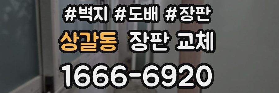 상갈동 장판 교체