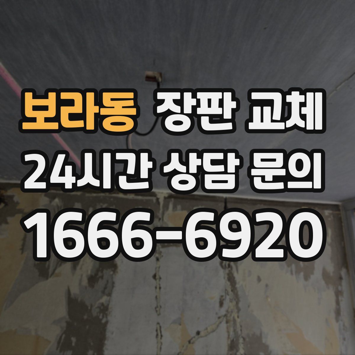 보라동 장판 교체