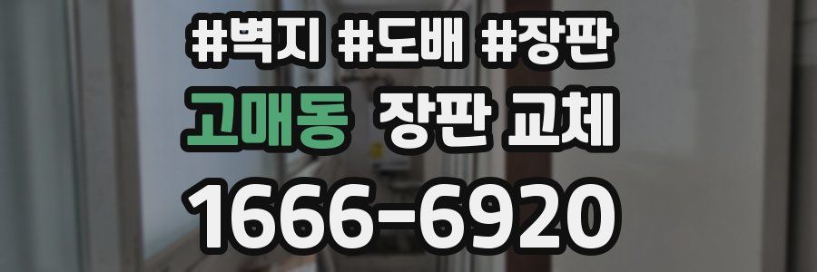고매동 장판 교체
