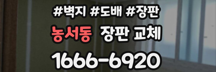 농서동 장판 교체