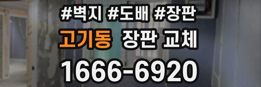고기동 장판 교체