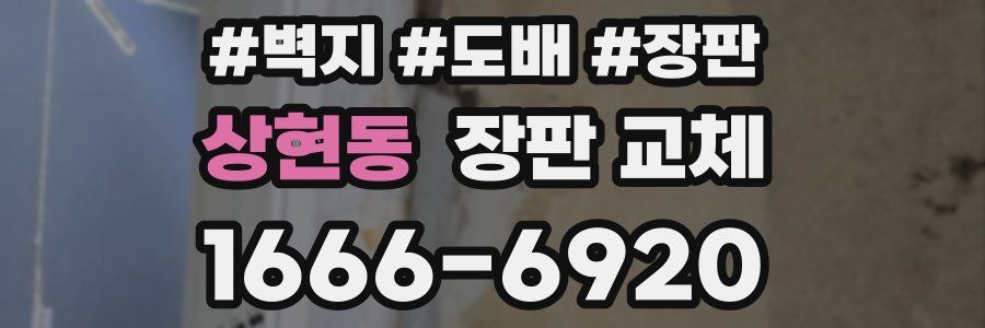 상현동 장판 교체