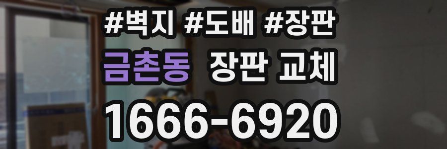 금촌동 장판 교체