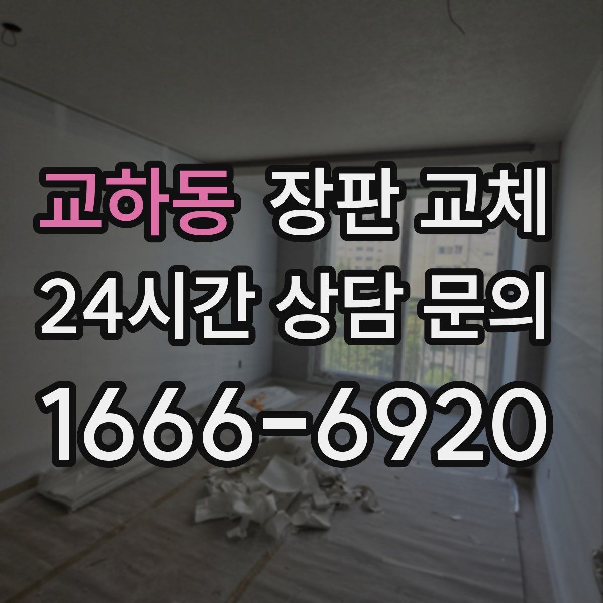 교하동 장판 교체