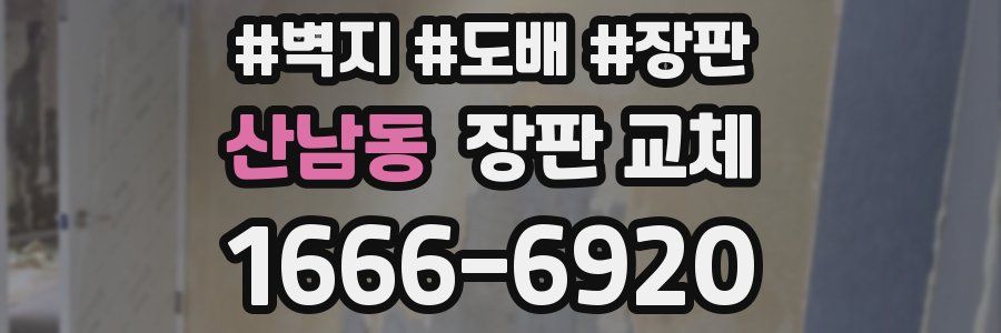 산남동 장판 교체
