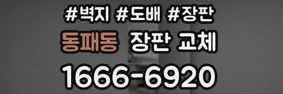 동패동 장판 교체