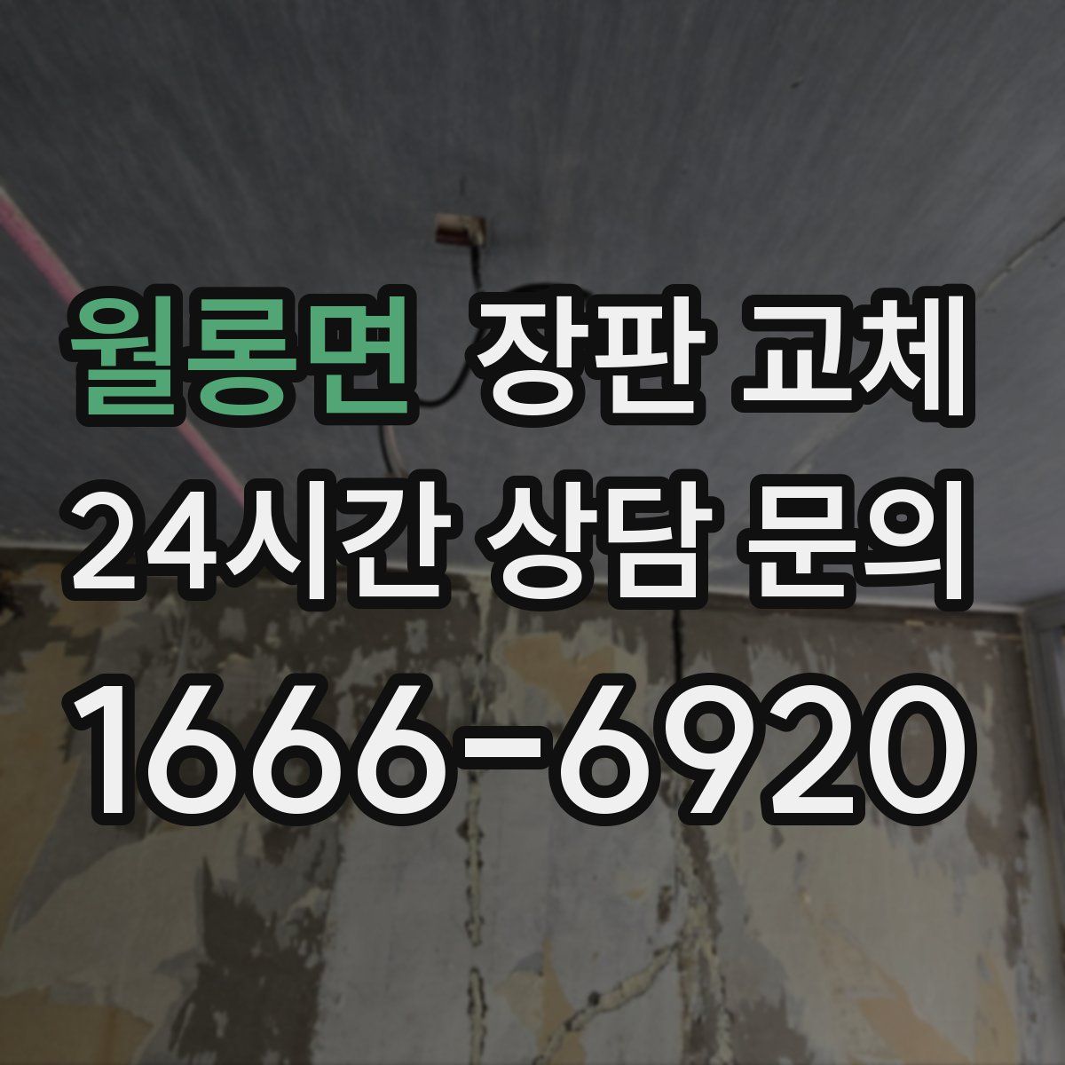 월롱면 장판 교체