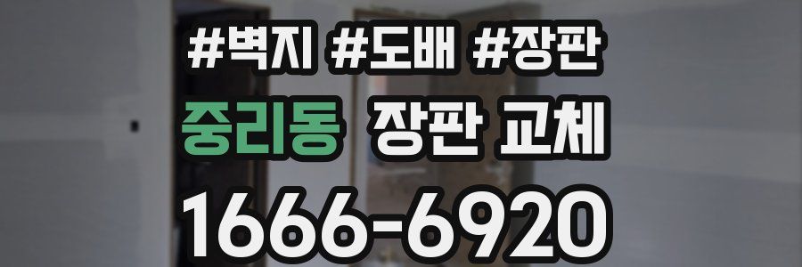 중리동 장판 교체