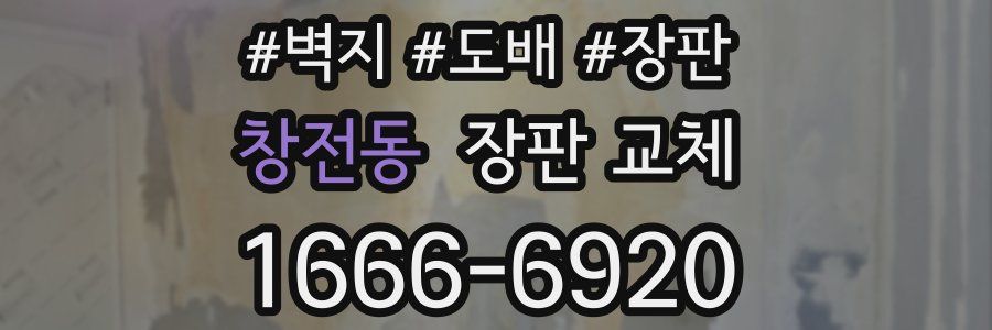 창전동 장판 교체