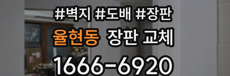 율현동 장판 교체
