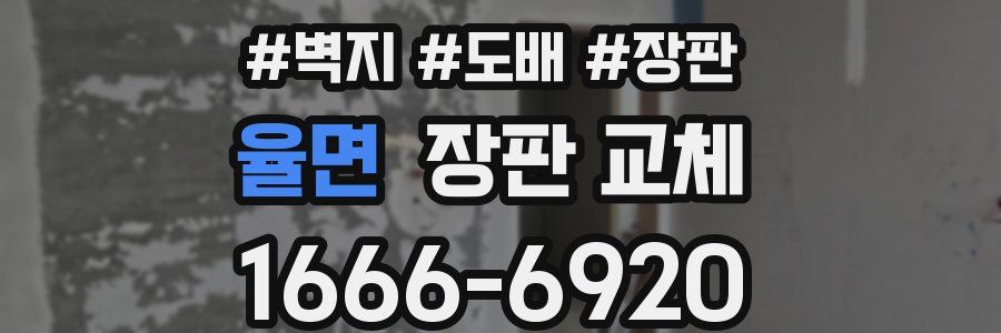율면 장판 교체