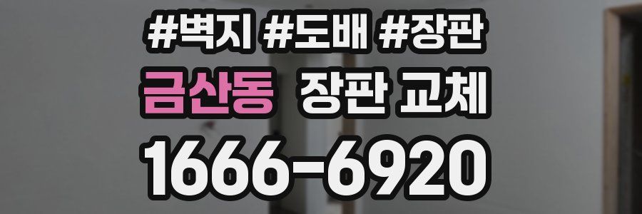 금산동 장판 교체