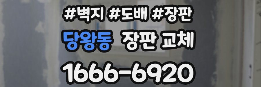 당왕동 장판 교체