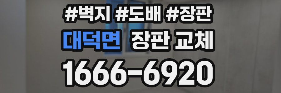 대덕면 장판 교체