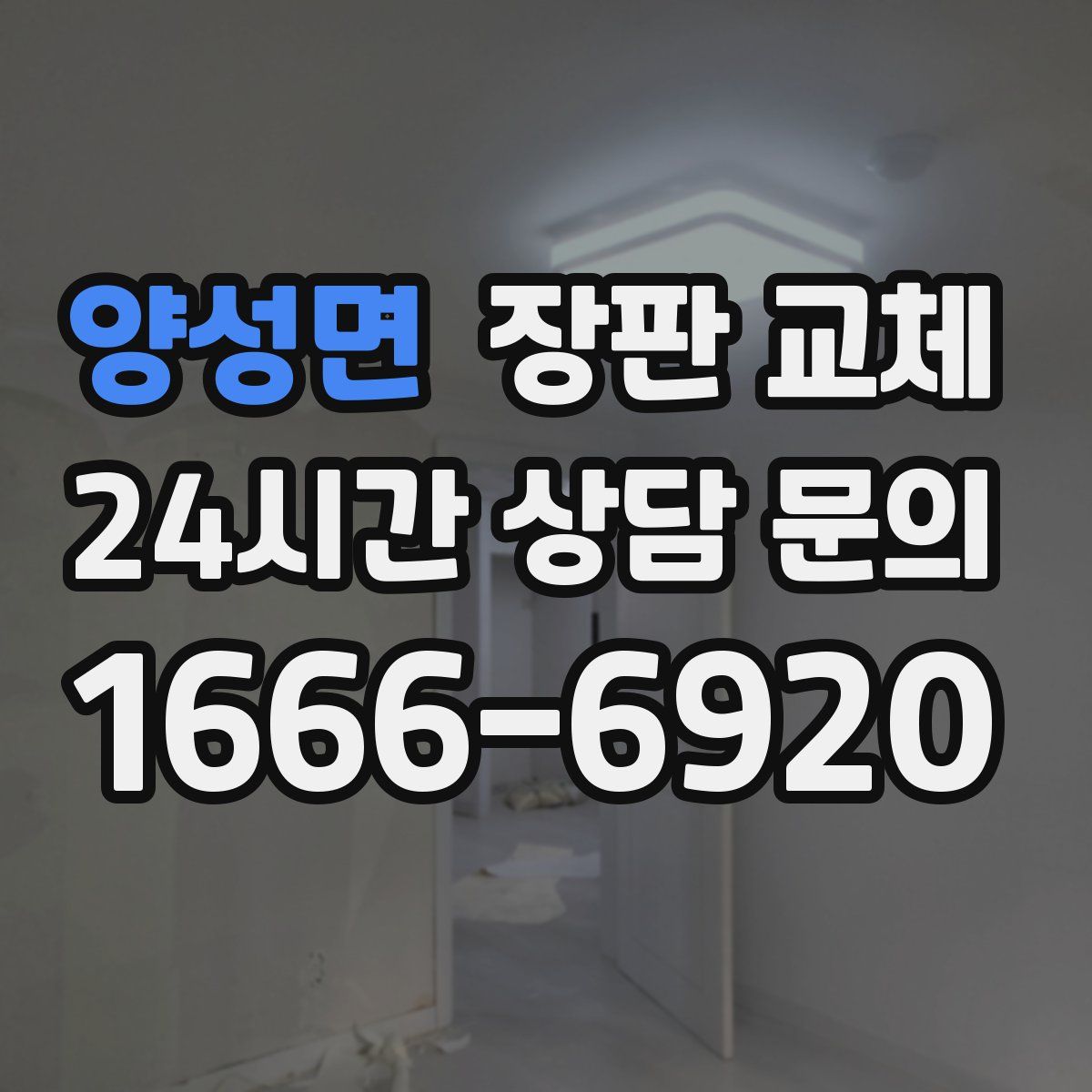 양성면 장판 교체