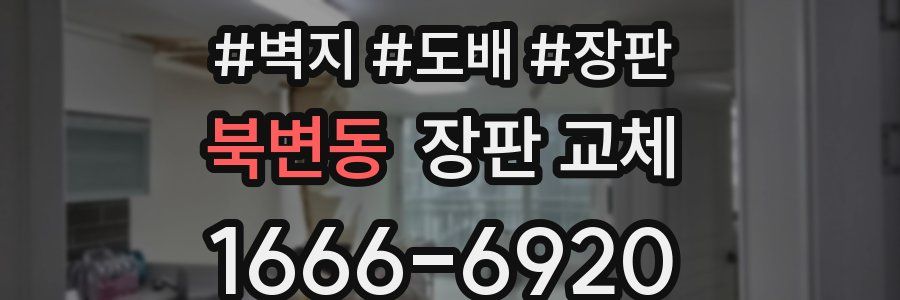 북변동 장판 교체