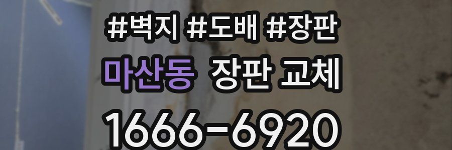 마산동 장판 교체