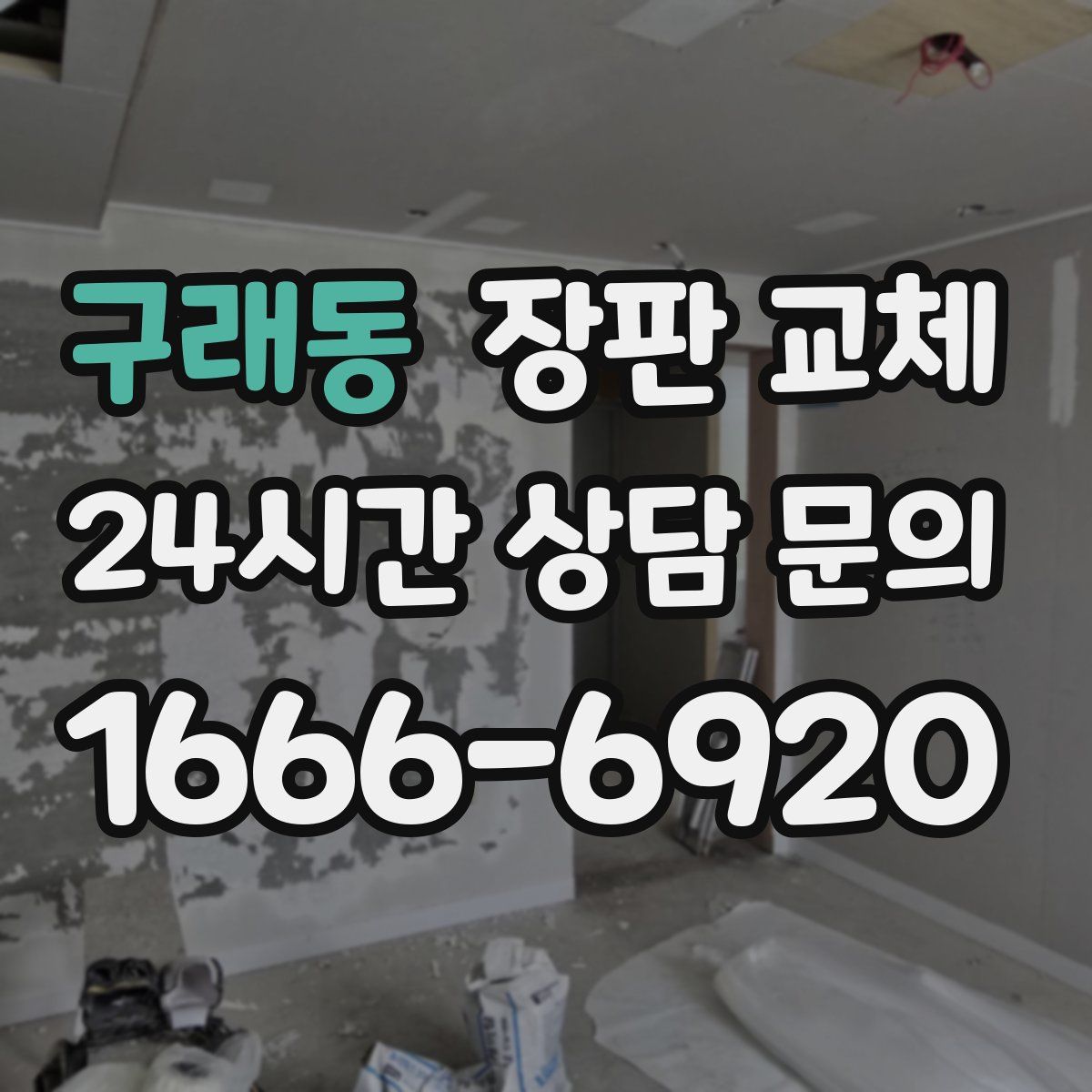 구래동 장판 교체