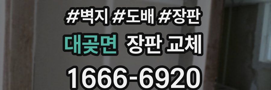 대곶면 장판 교체