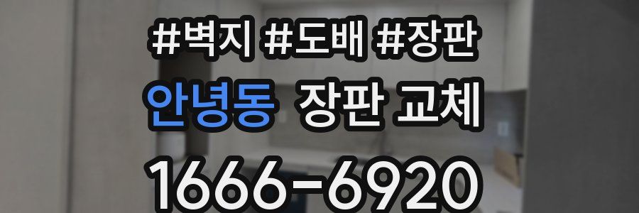안녕동 장판 교체