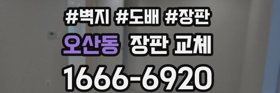오산동 장판 교체