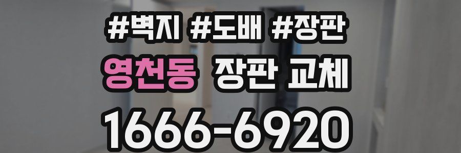 영천동 장판 교체