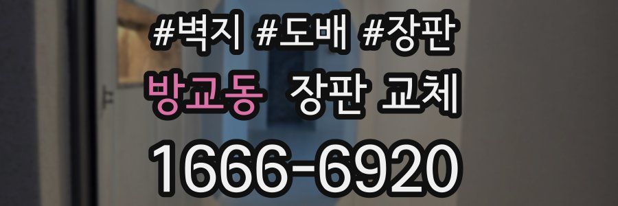 방교동 장판 교체