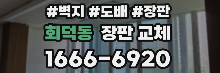 회덕동 장판 교체