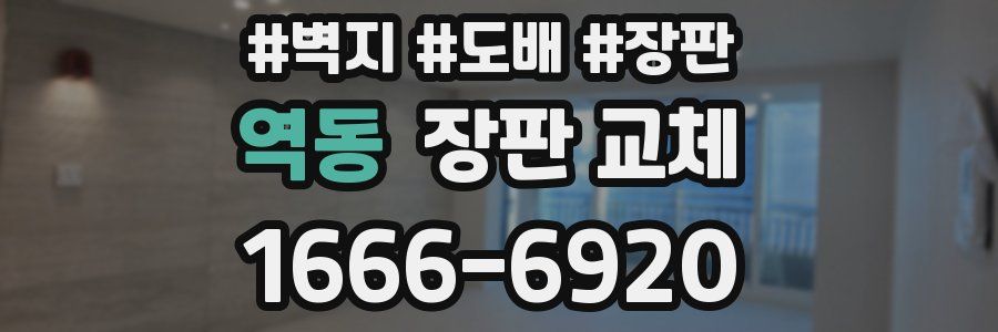 역동 장판 교체