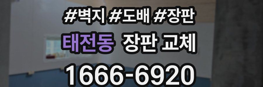 태전동 장판 교체