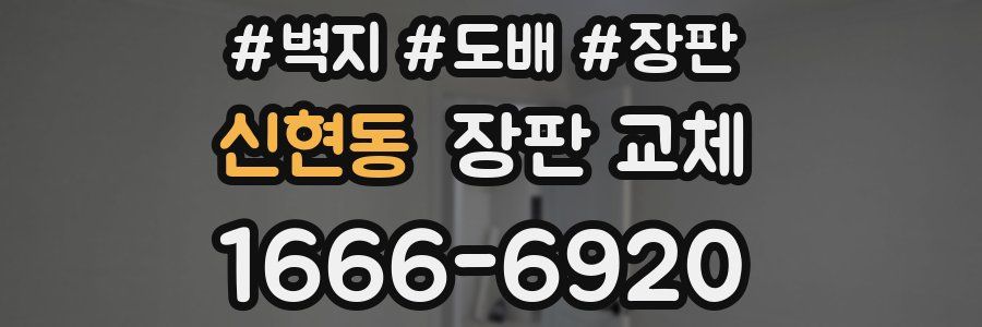 신현동 장판 교체