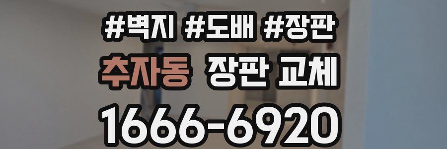 추자동 장판 교체