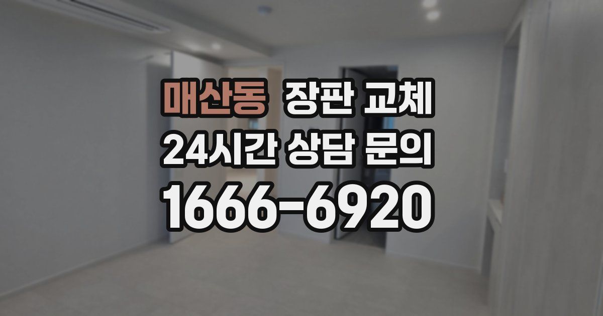 매산동 장판 교체