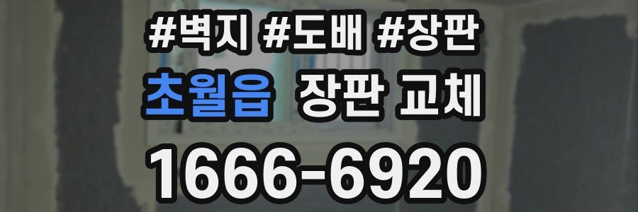 초월읍 장판 교체