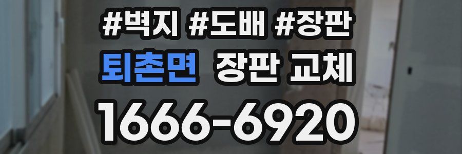 퇴촌면 장판 교체
