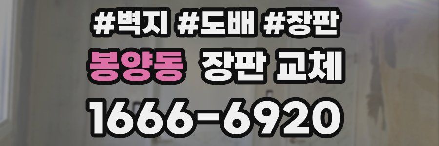 봉양동 장판 교체