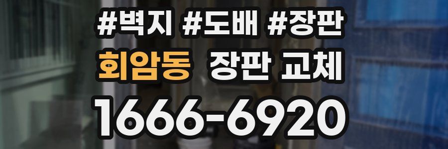 회암동 장판 교체