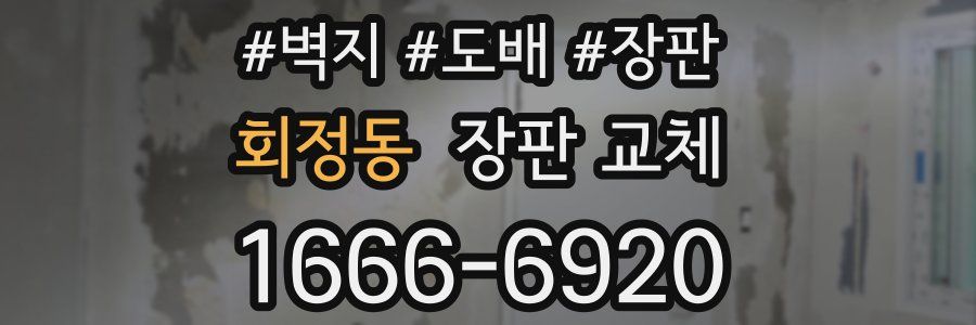회정동 장판 교체