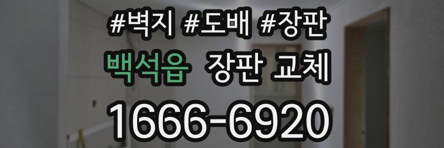 백석읍 장판 교체