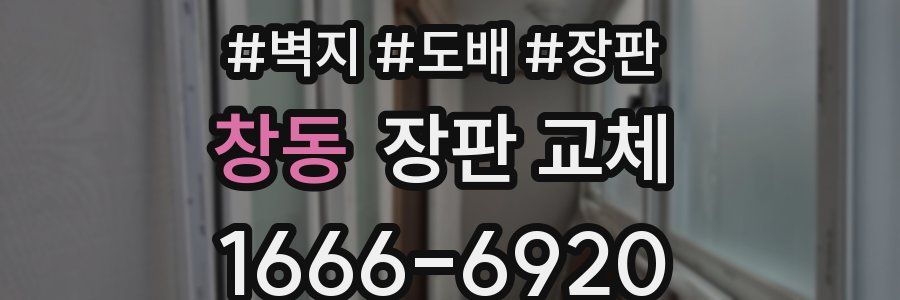 창동 장판 교체
