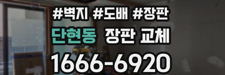단현동 장판 교체