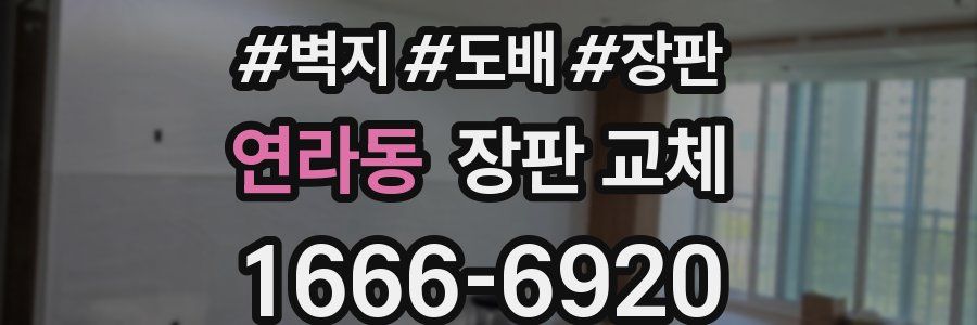 연라동 장판 교체