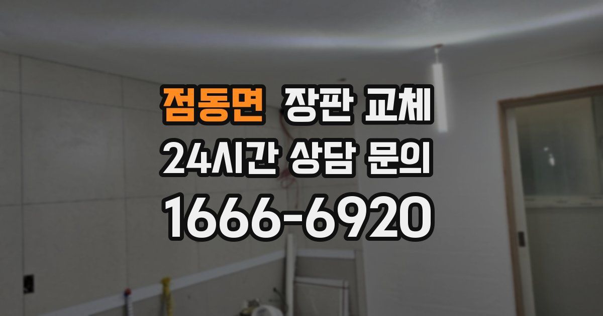 점동면 장판 교체
