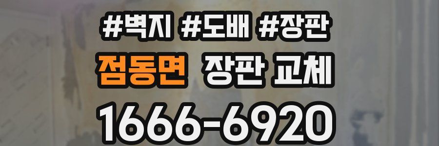 점동면 장판 교체