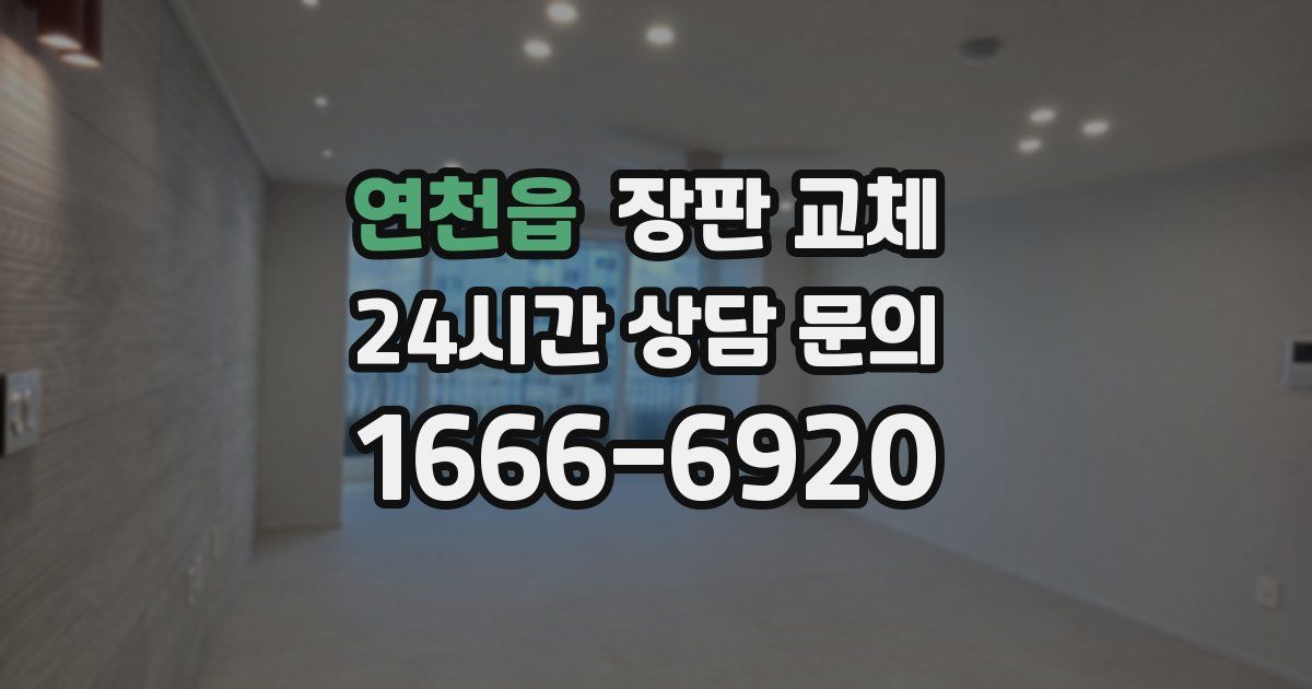 연천읍 장판 교체