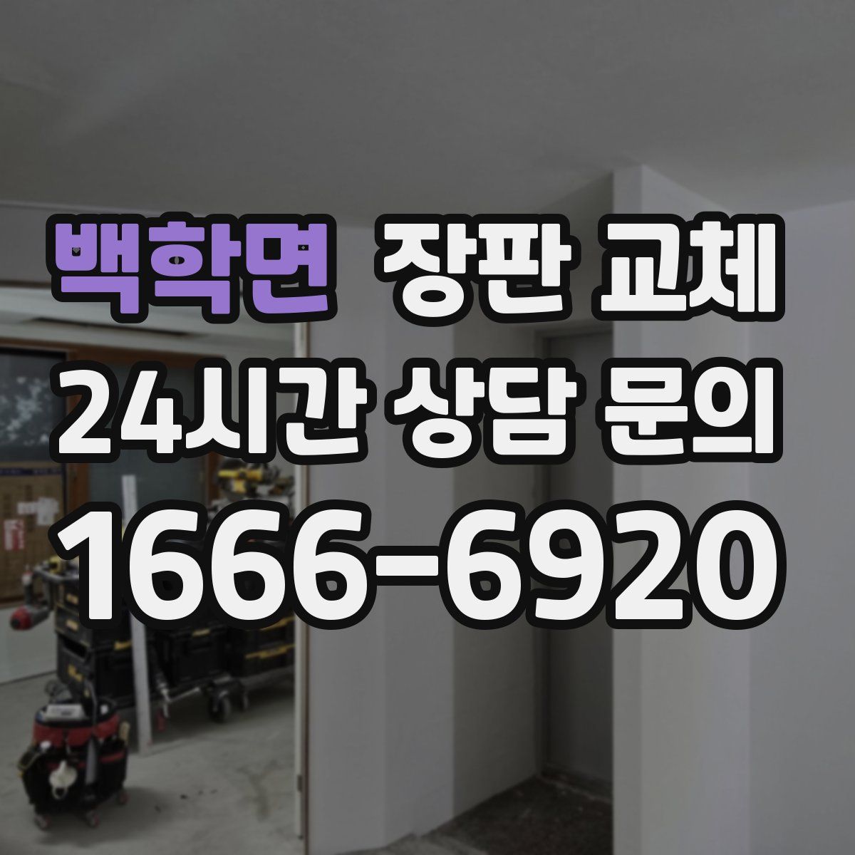 백학면 장판 교체