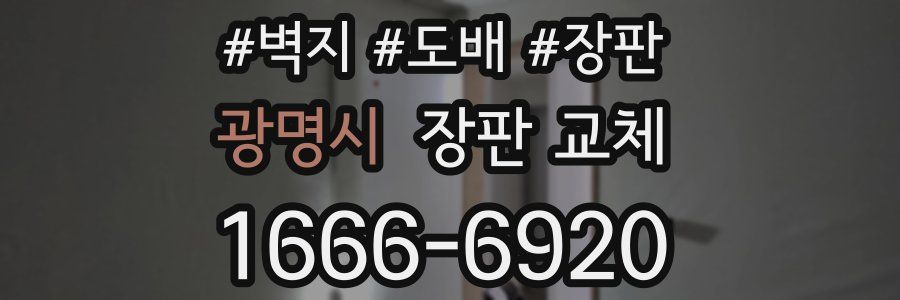 광명시 장판 교체