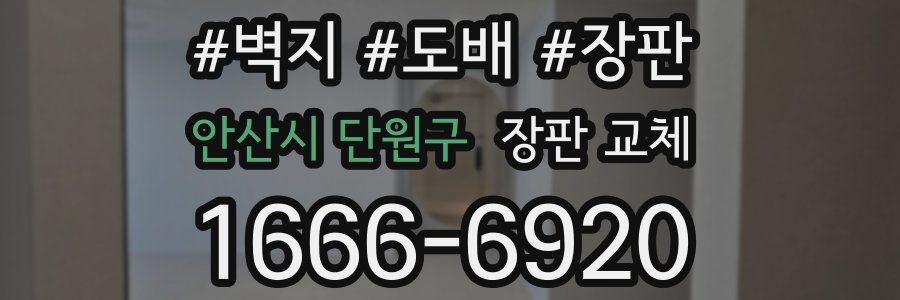 안산시 단원구 장판 교체